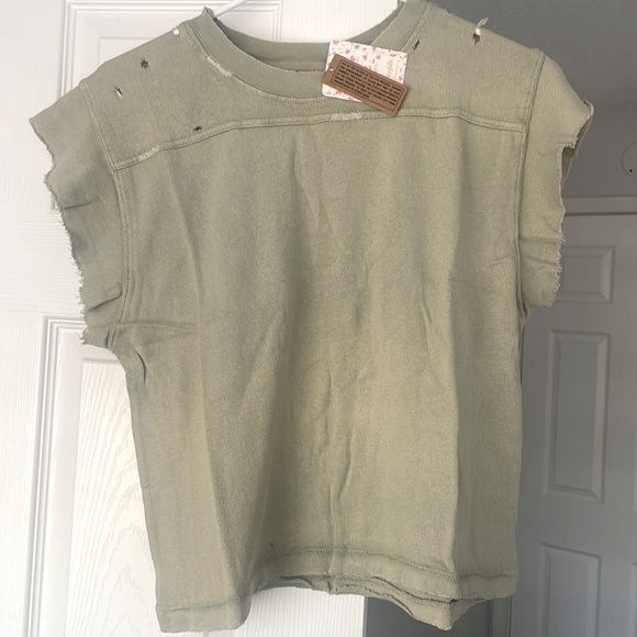 Free People Tops - ✨NEW!✨Free People Warrior Tee in Sage